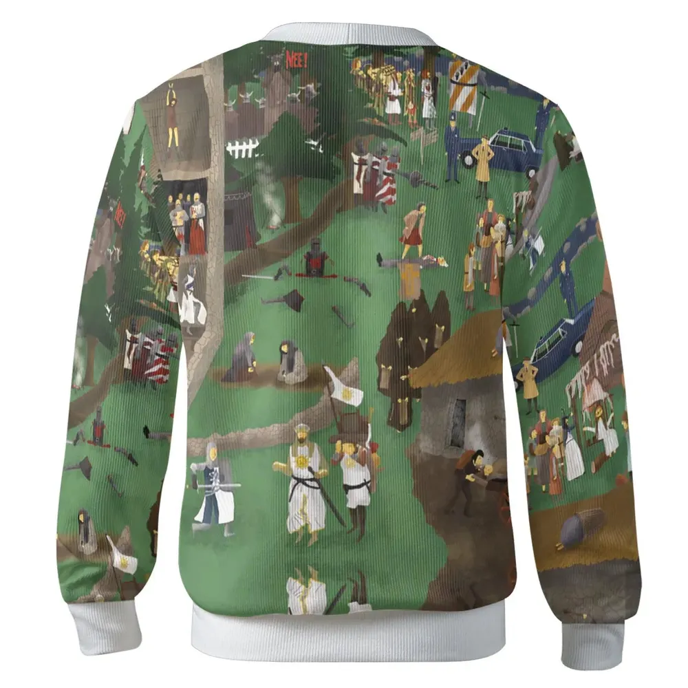 England 932 A.D Monty Python and The Holy Grail Cardigan - 3