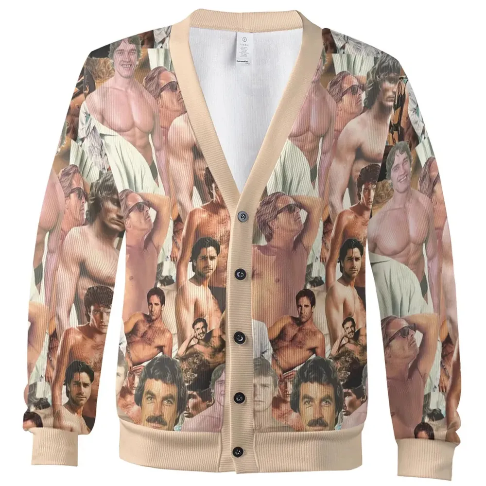 Vintage Hunks of The 80s Cardigan - 2