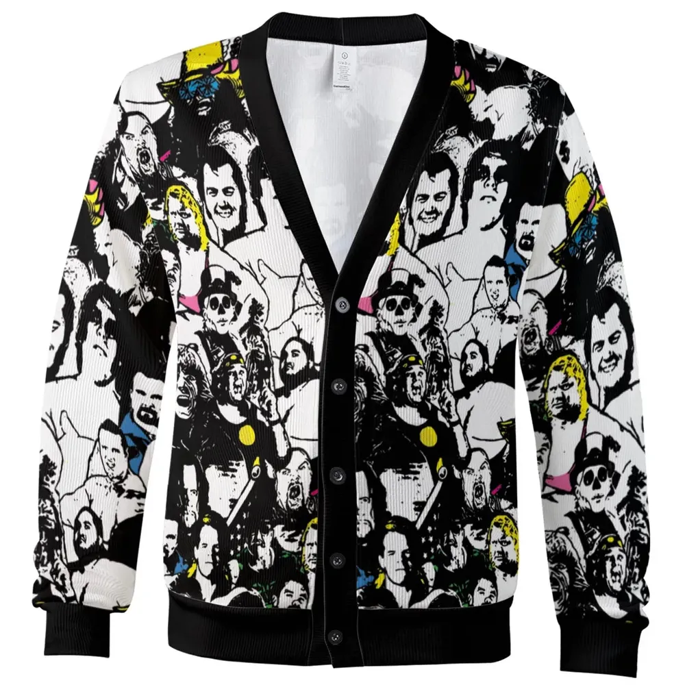 Iconic faces Royal Rumble Cardigan - 2