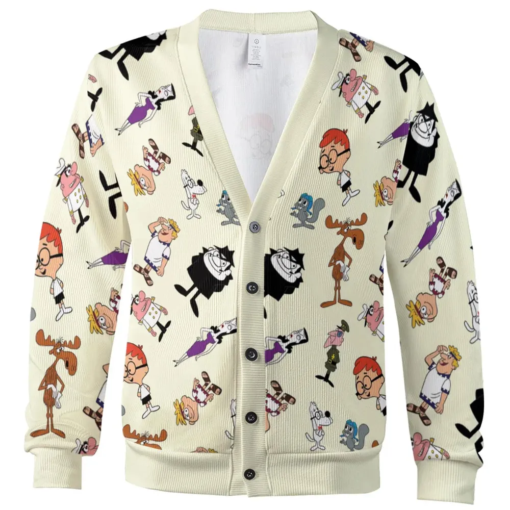 60s The Adventures Of Rocky And Bullwinkle and Friends Cardigan - 2