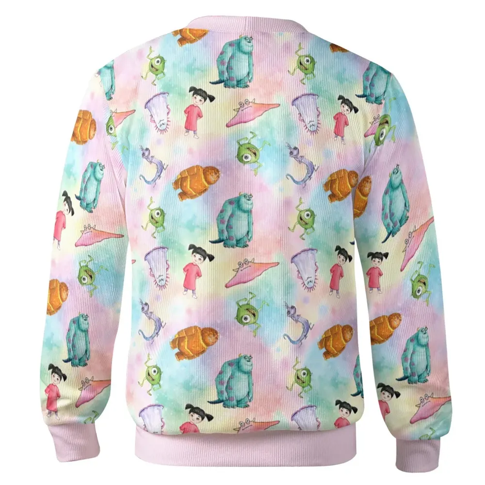 Watercolor Monsters Friends Cardigan - 3