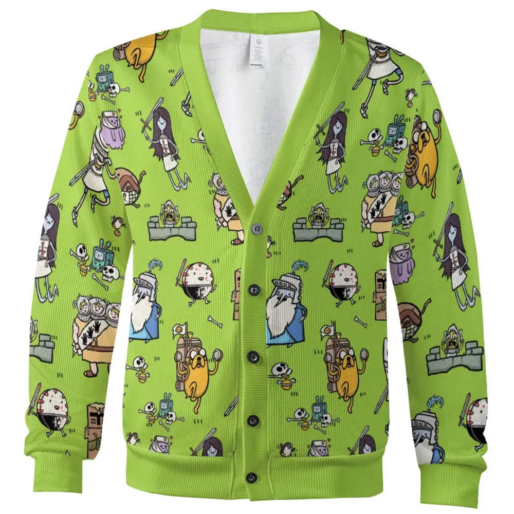 Finn Holy Adventure Adventure Time and Monty Python and the Holy Grail Cardigan - 2