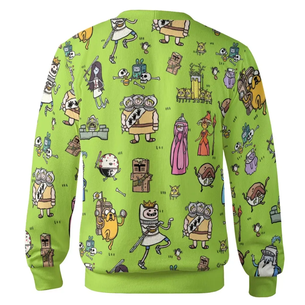 Finn Holy Adventure Adventure Time and Monty Python and the Holy Grail Cardigan - 3
