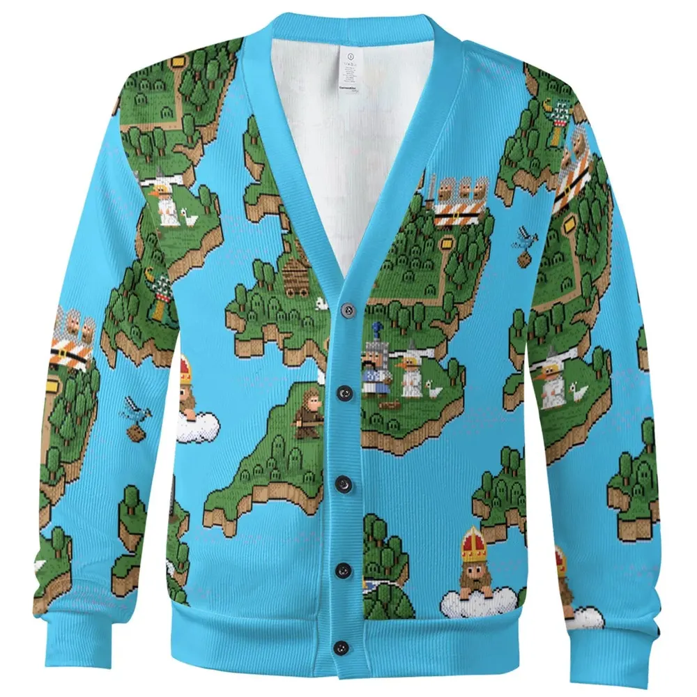 Pixel Art Python Monty Python Cardigan - 2