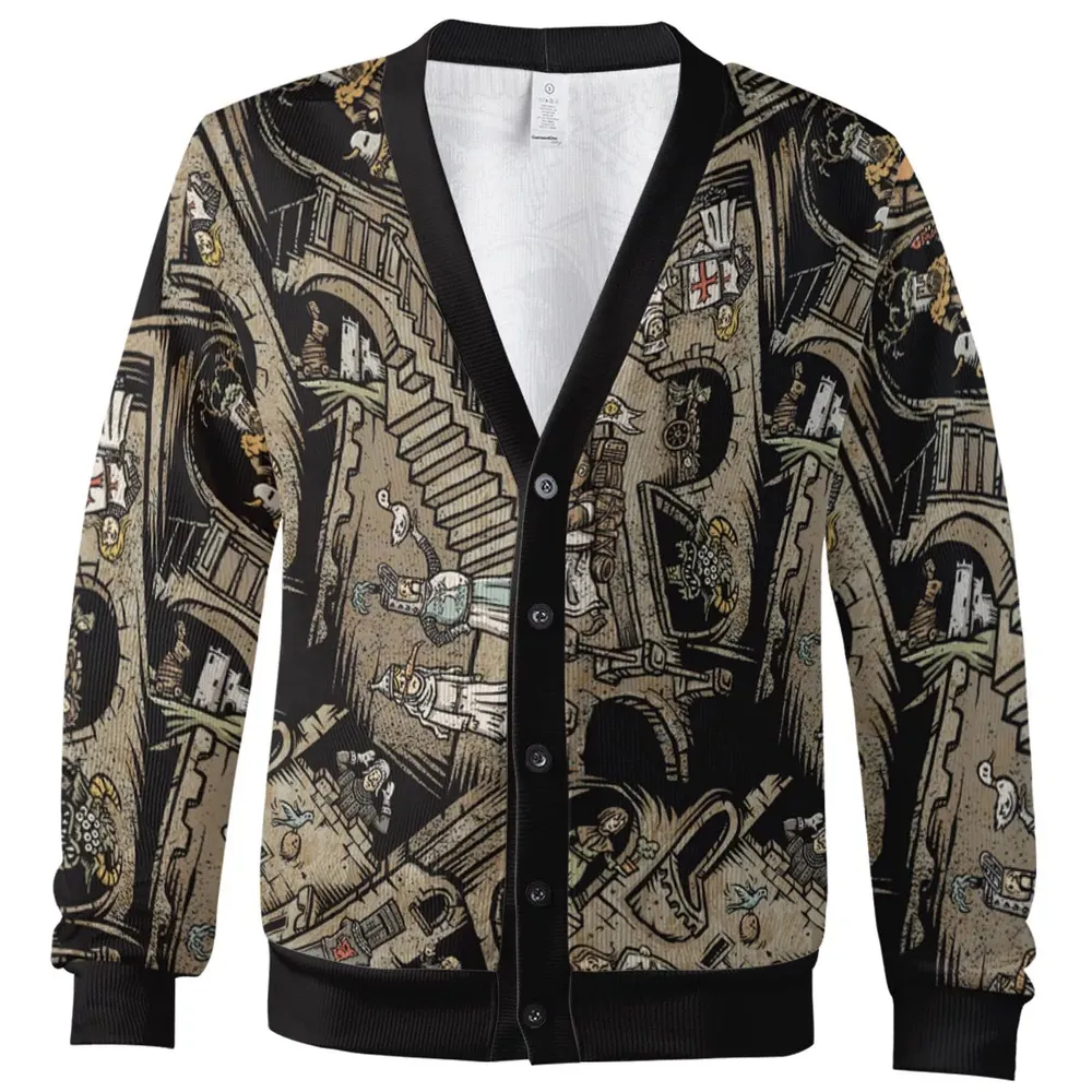 Monty Escher’s Relativity Cardigan - 2