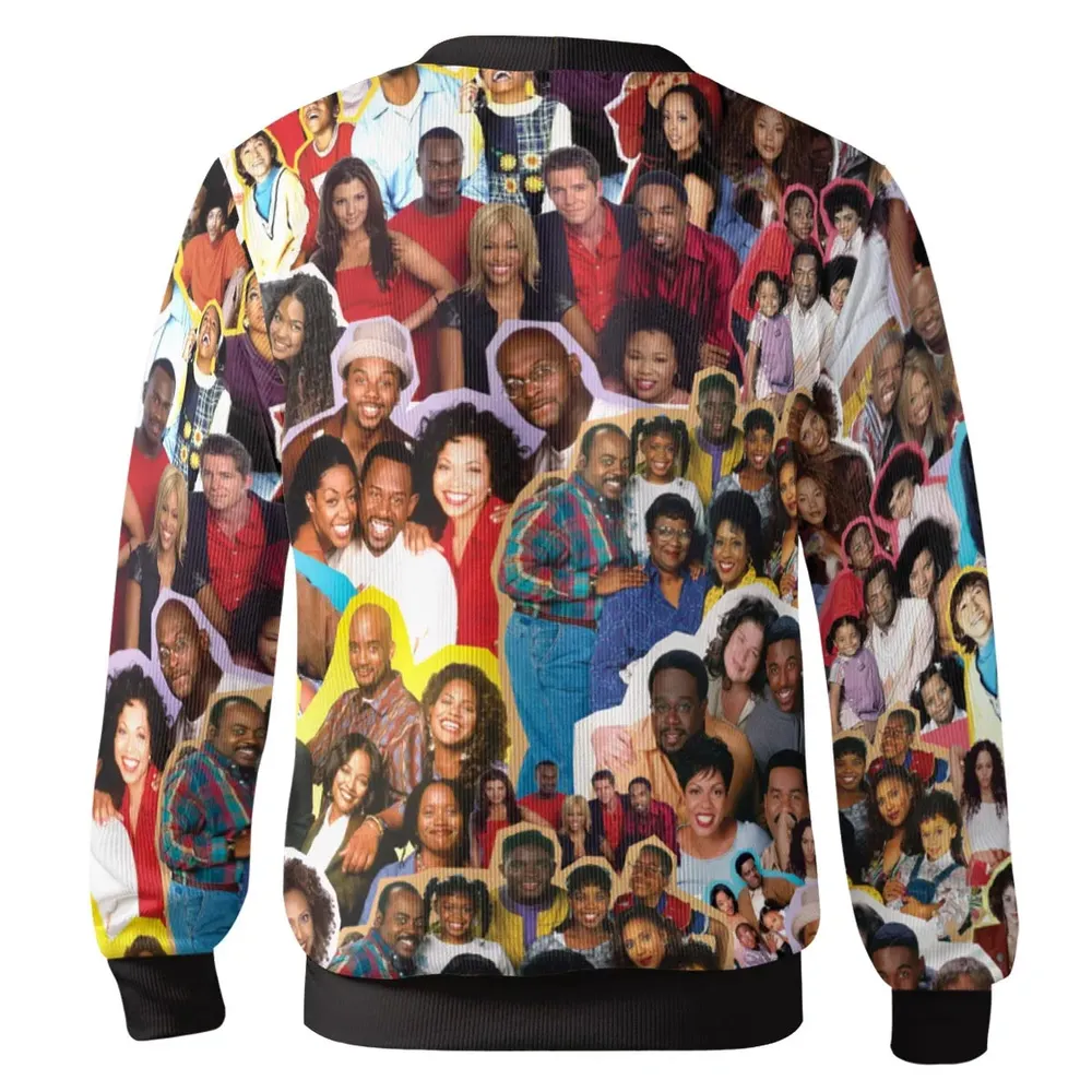 Old Black Sitcom Shows Collage Cardigan - 3