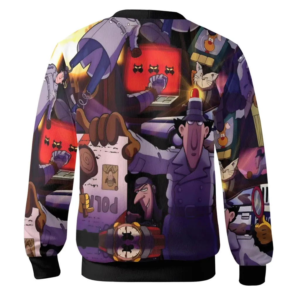 80s Cartoon Inspector Gadget Collage Cardigan - 3