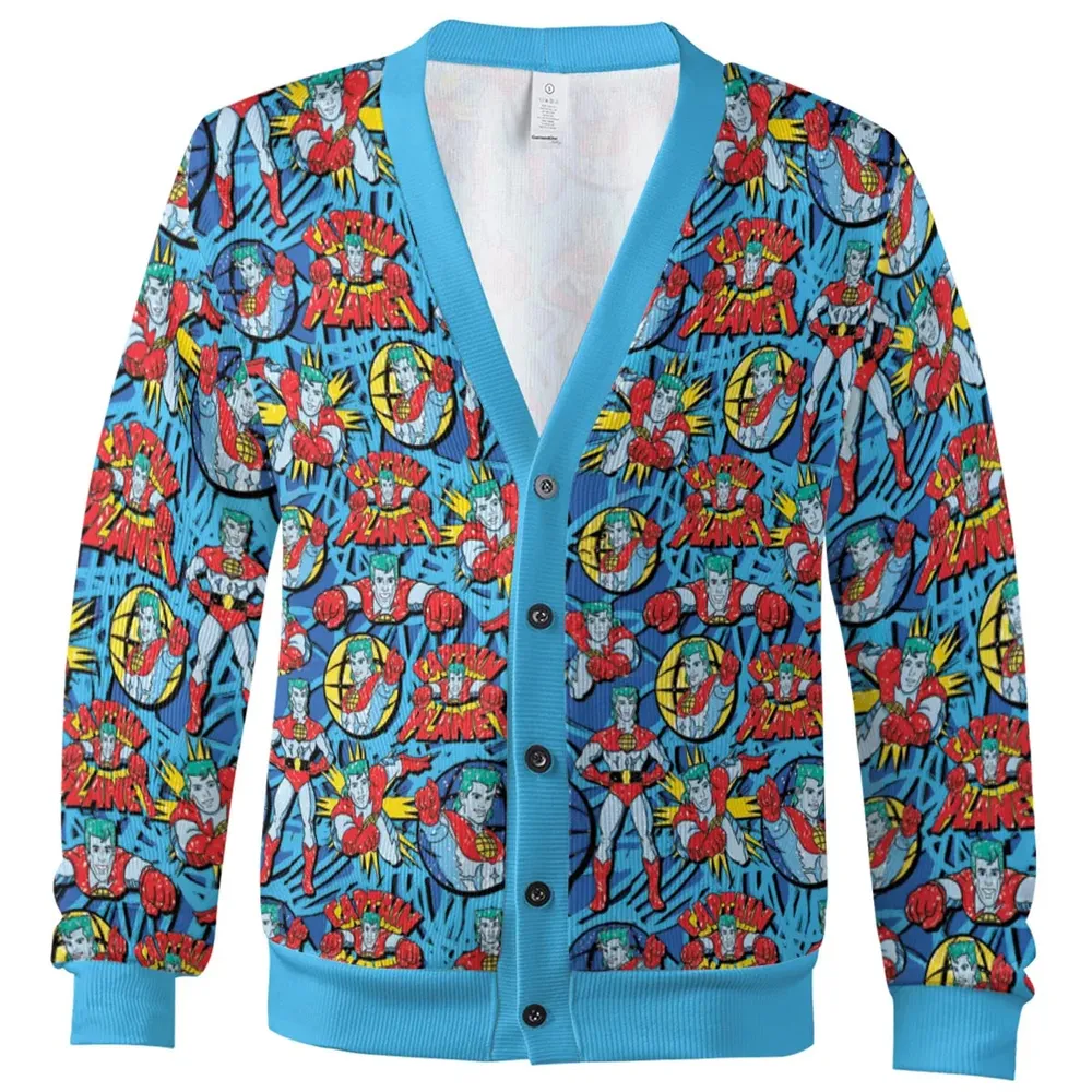 Hero of the Environment Captain Planet and the Planeteers Cardigan - 2