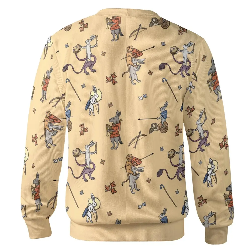 The Medieval Marginalia Killer Rabbit Monty Python Cardigan - 3