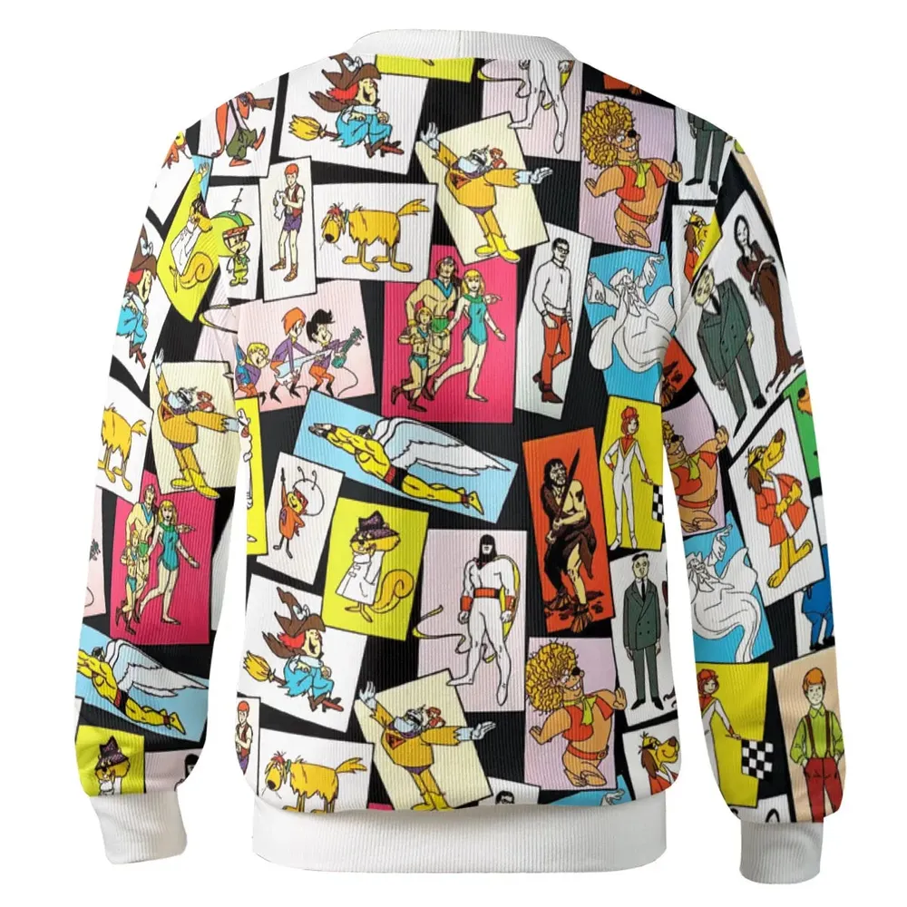Back To The Day Old Cartoon Shows Cardigan - 3
