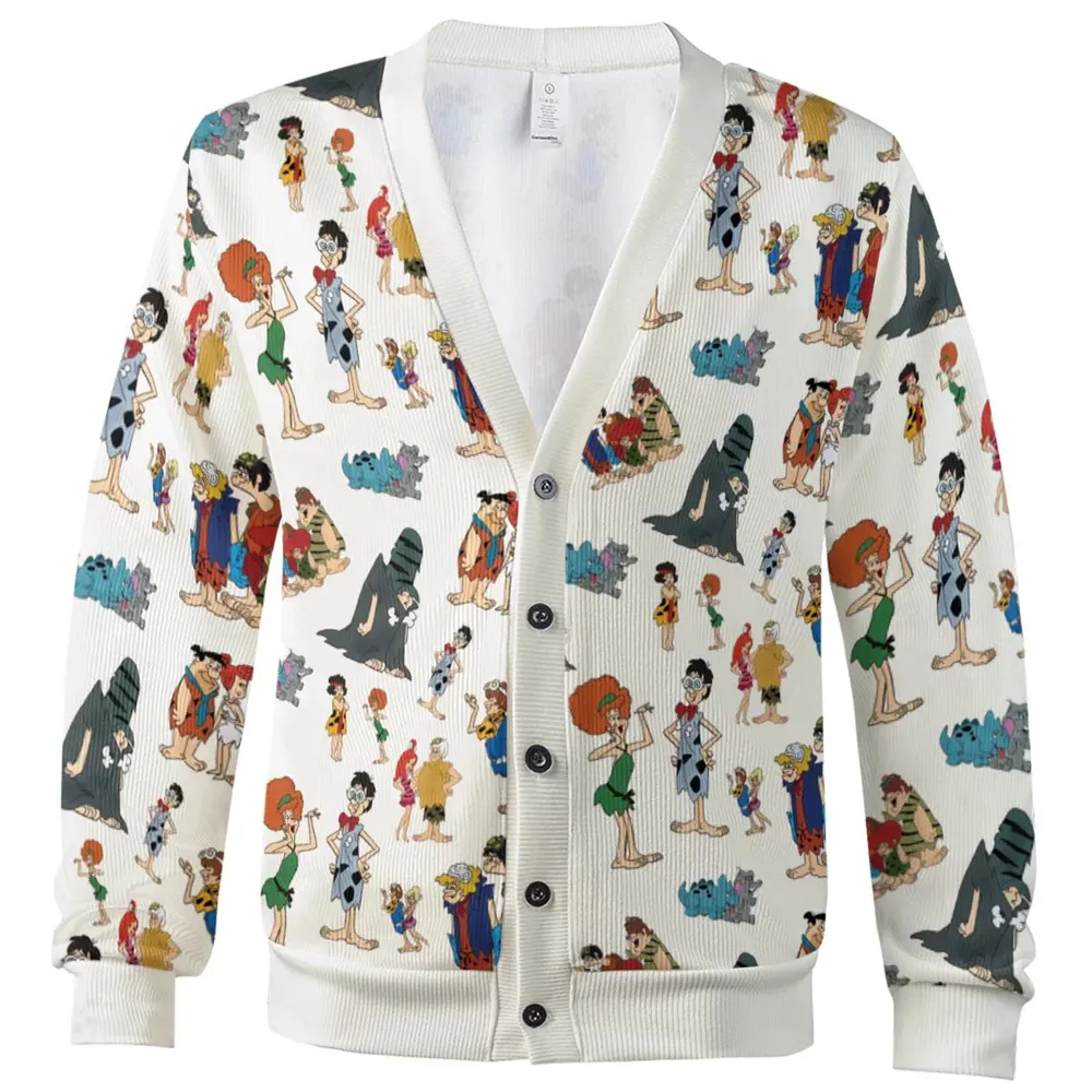 The Pebbles and Bamm Bamm Show Characters Cardigan - 2