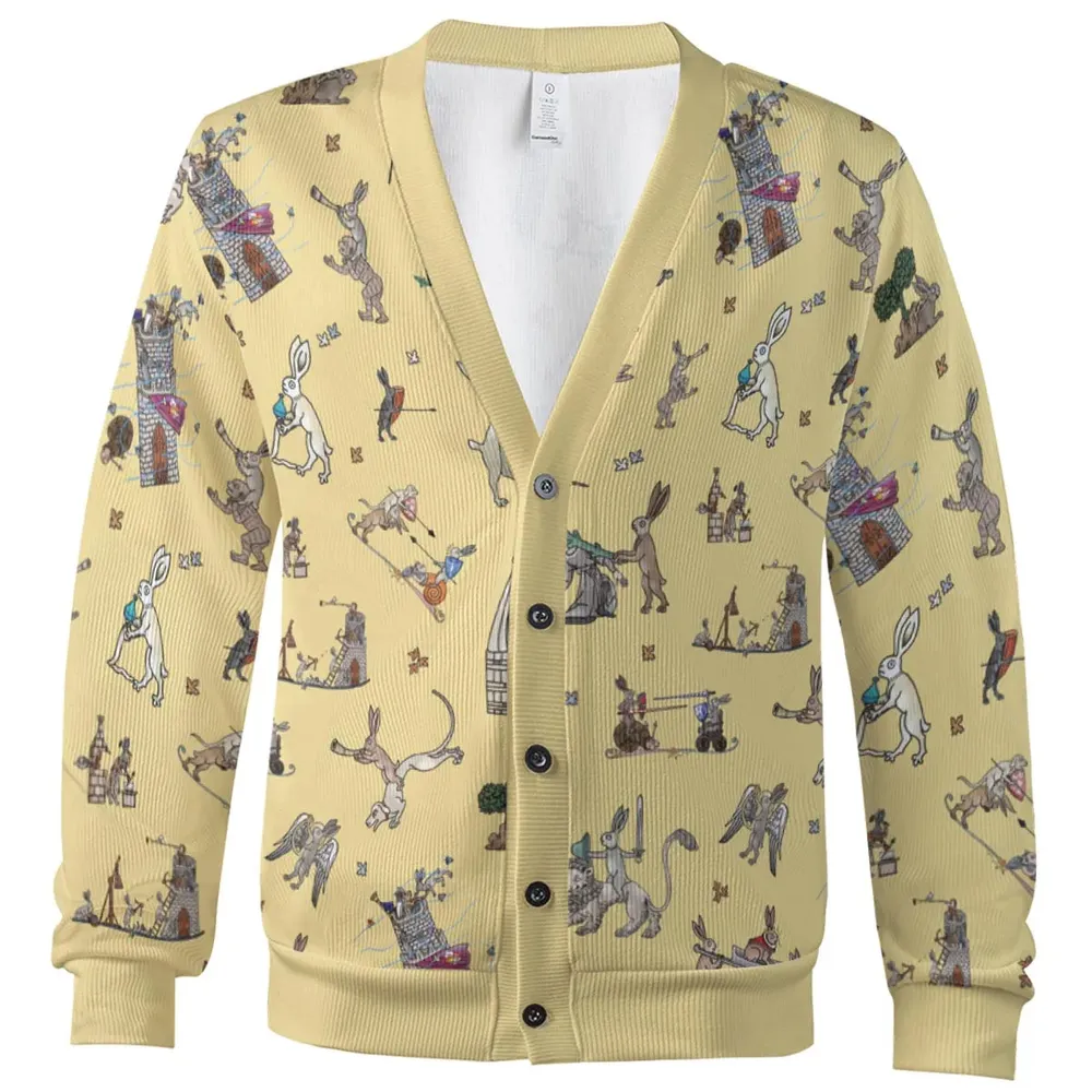 Killer Rabbit The Medieval Marginalia Cardigan - 2