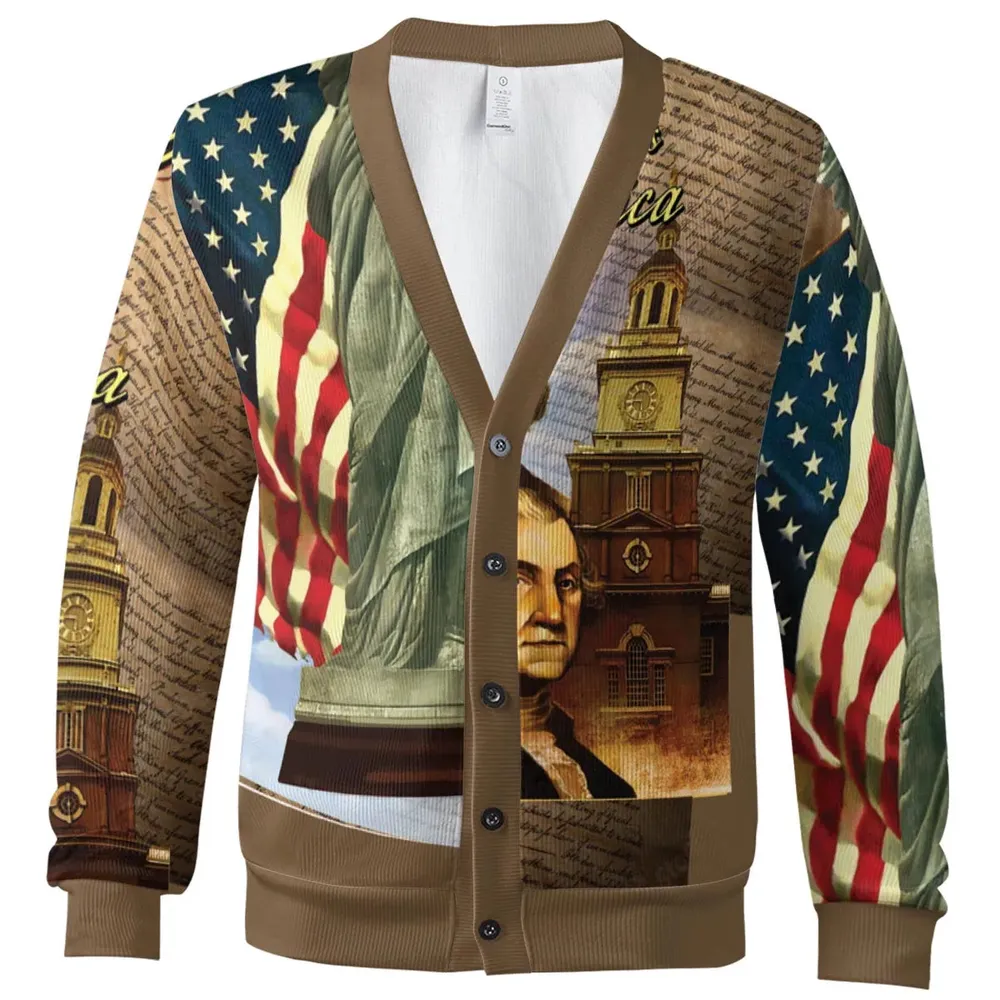 America We The People Patriotism Cardigan - 2