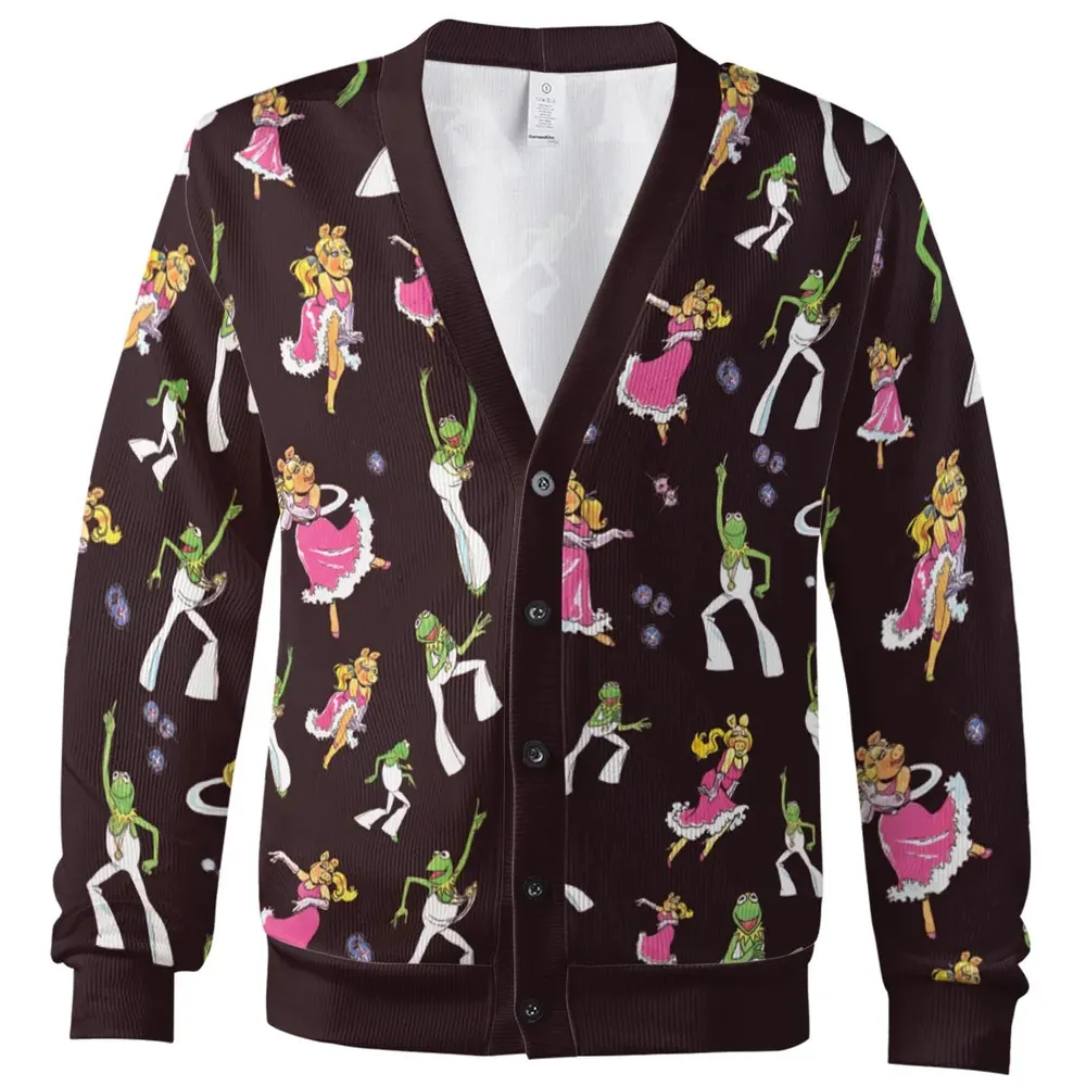 Disco Couple Kermit And Piggy The Muppet Show Cardigan - 2