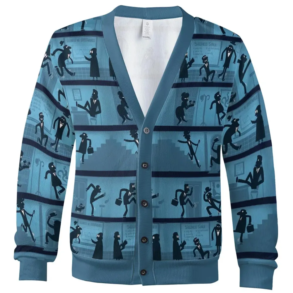 Walking In The Darkness Silly Walks Cardigan - 2