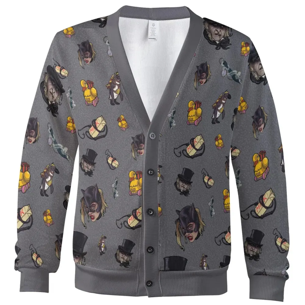 90s Returns Penguin and Catwoman Cardigan - 2