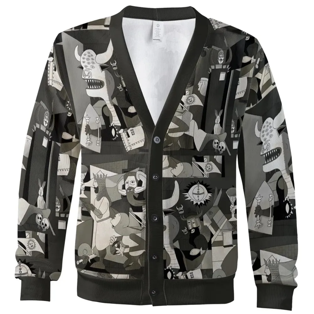 Monty Picasso Style Art Cardigan - 2