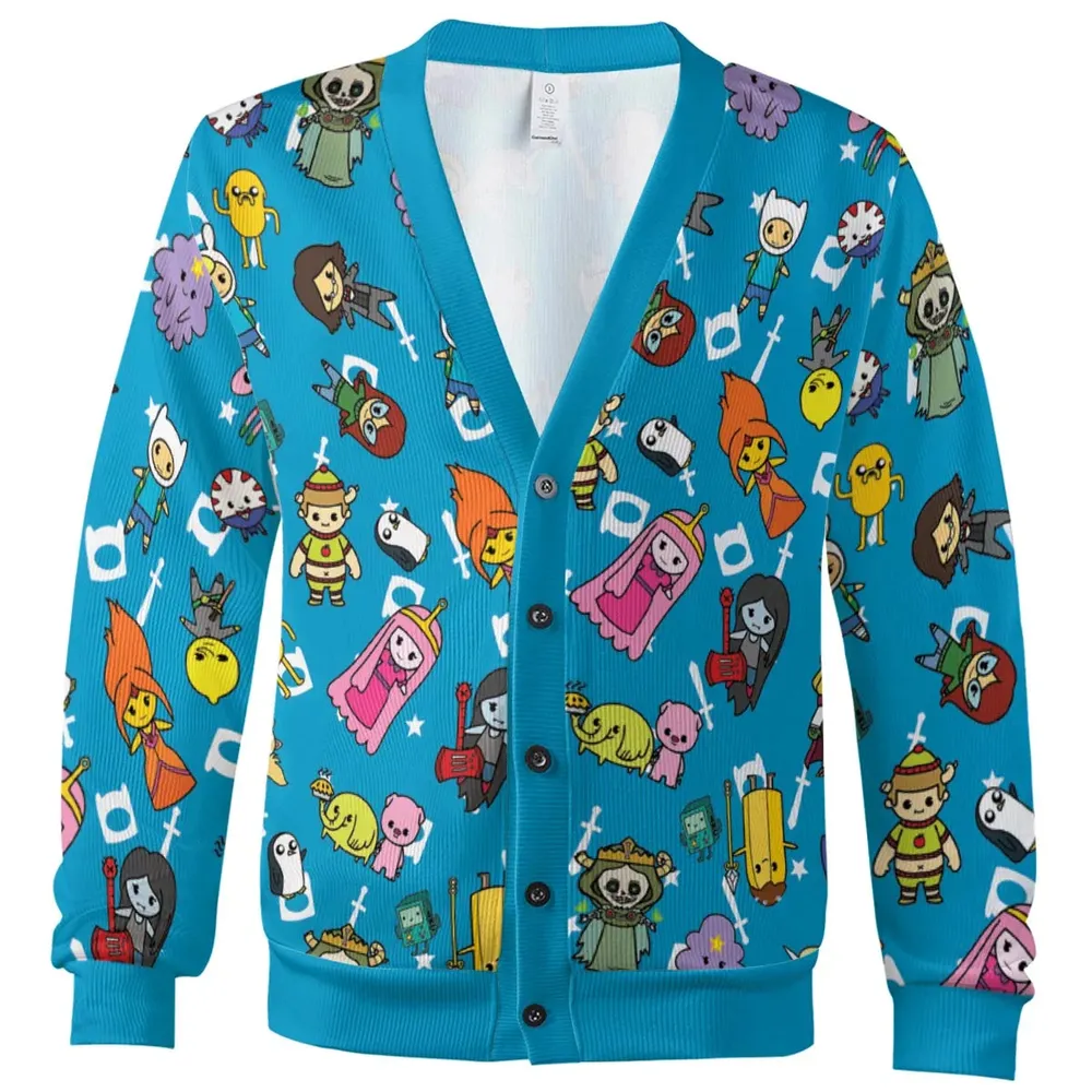 Adventure Time Characters Doodle Cardigan - 2