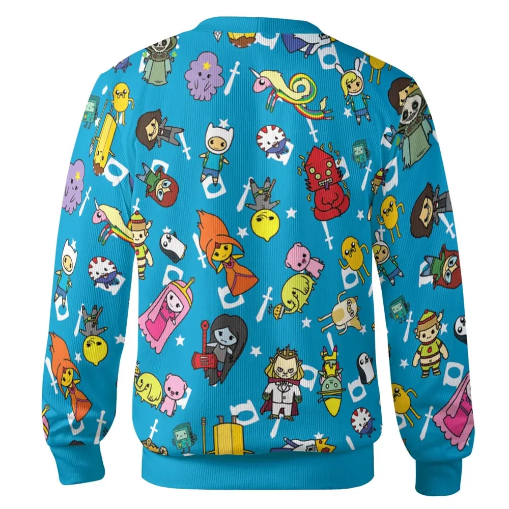 Adventure Time Characters Doodle Cardigan - 3