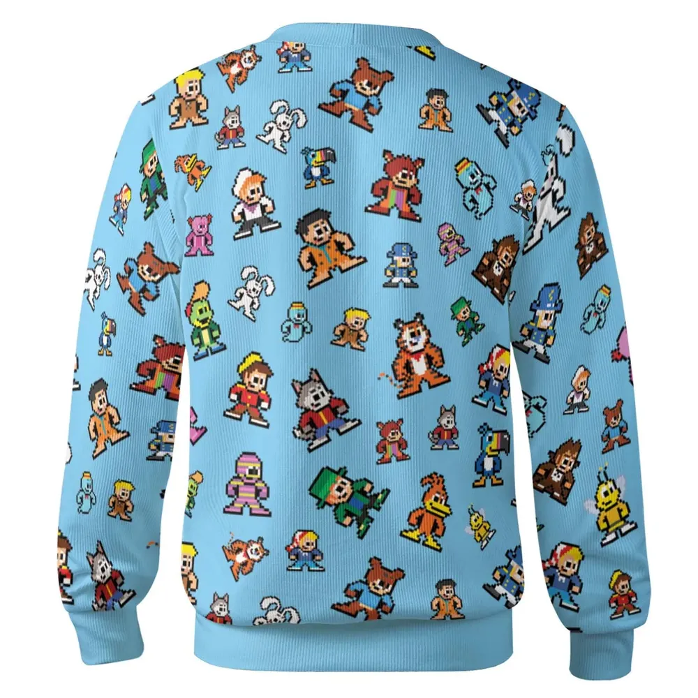 8-bit Breakfast Cereal Icons Cardigan - 3