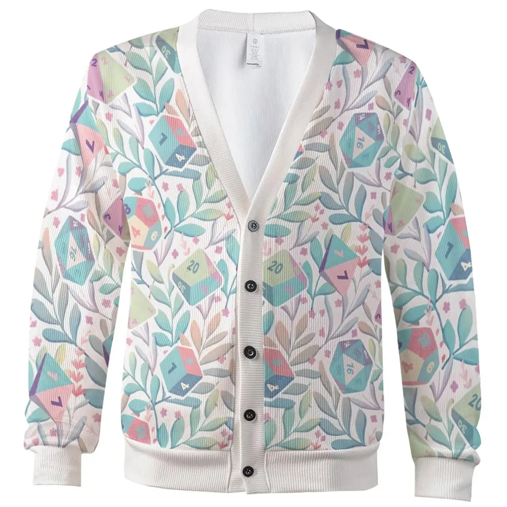 Dice Flower Soft DnD Cardigan - 2