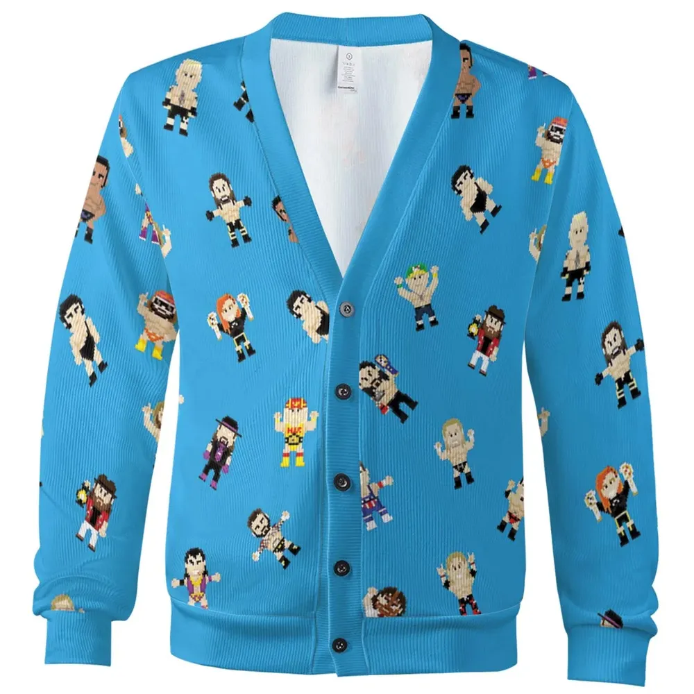 8-Bit Wrestlers Cardigan - 2