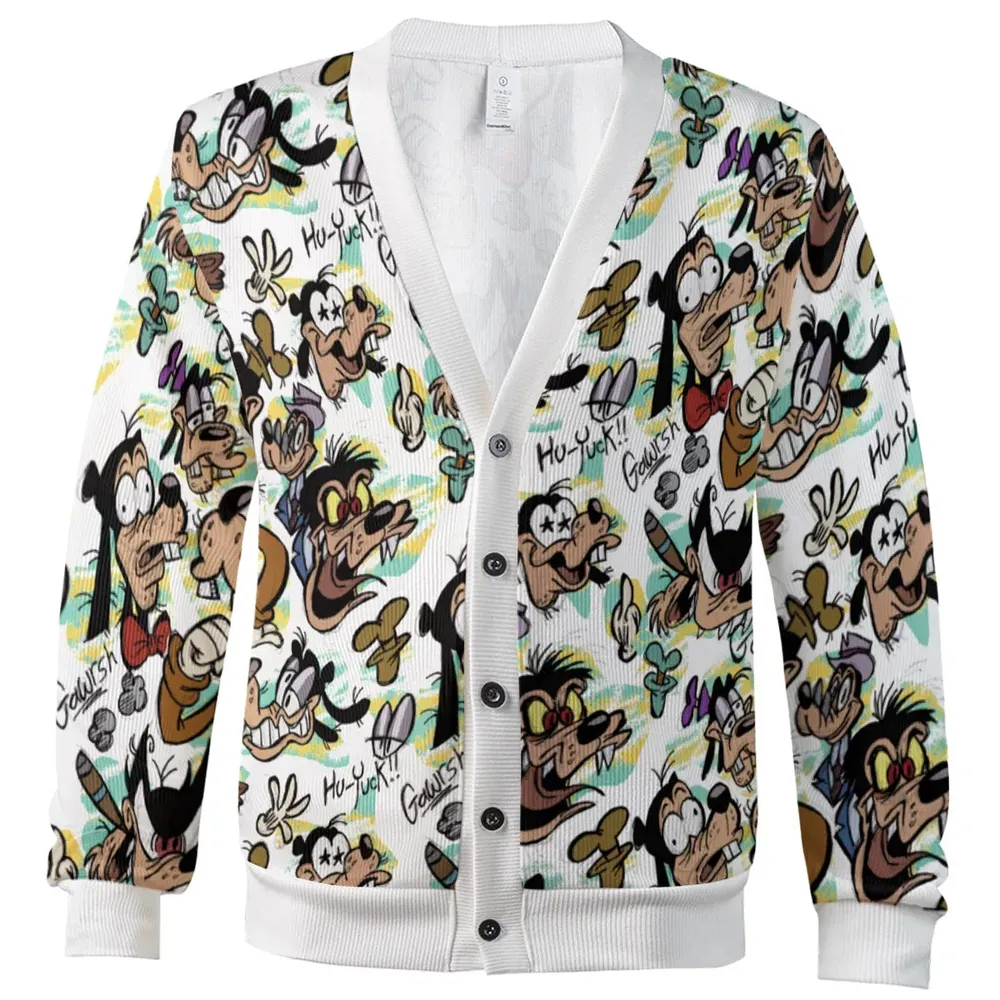 Many Faces Of Goofy Cardigan - 2