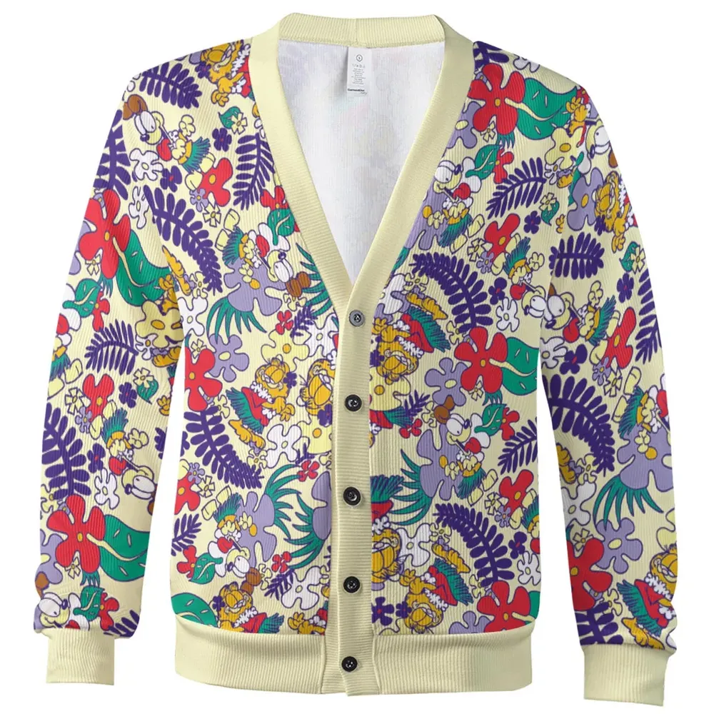Aloha Garfield And Odie  Cardigan - 2