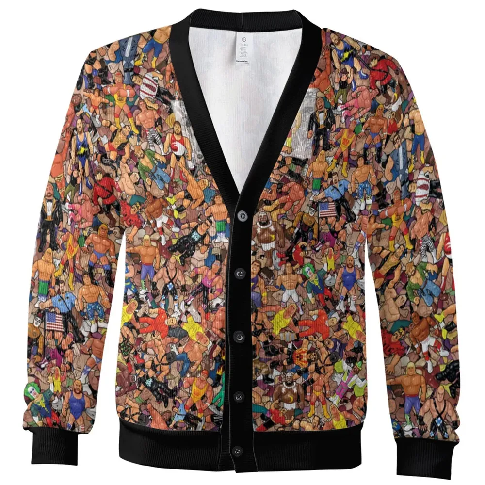 Wrestling Hulk Hogan and Buddies Figures Cardigan - 2