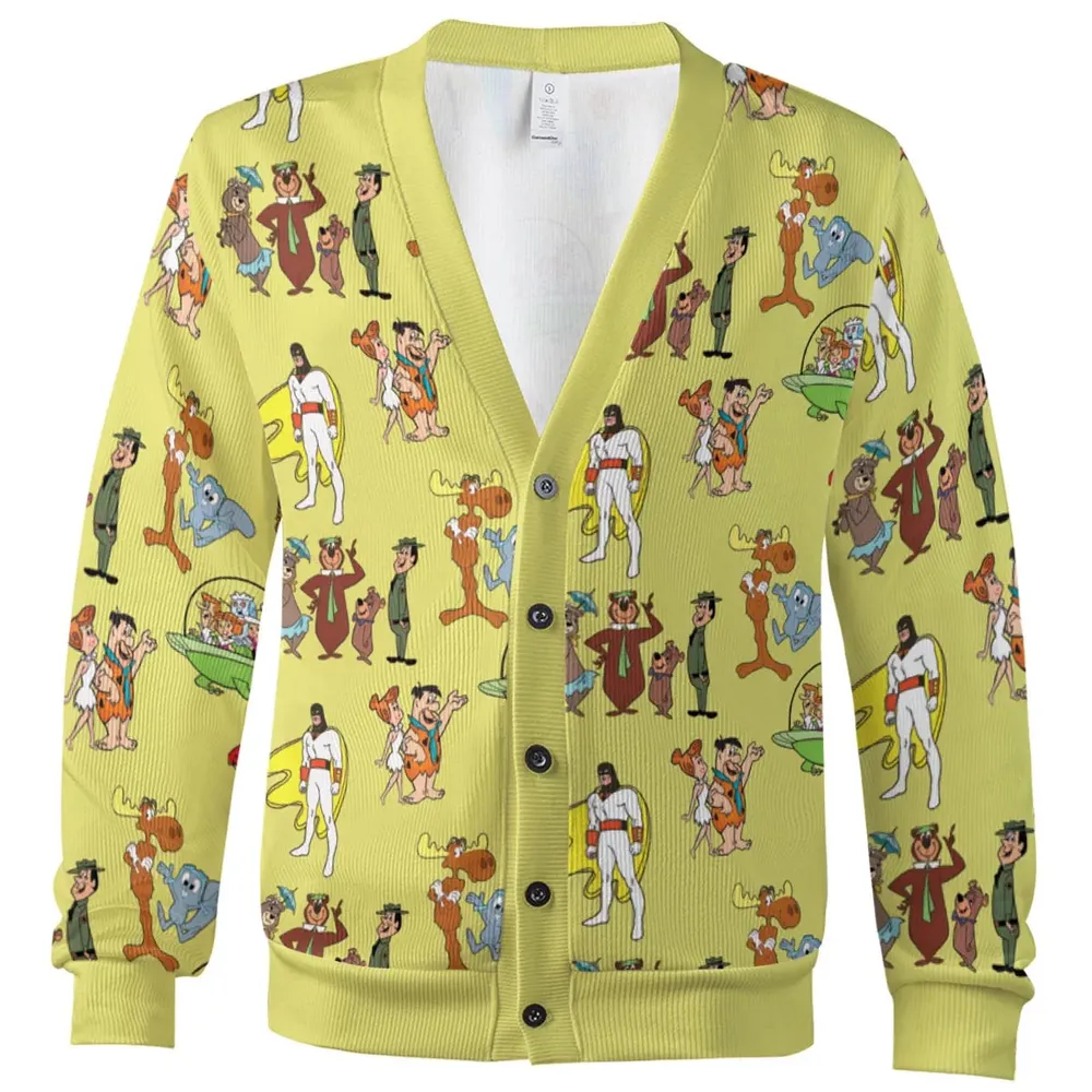 60s Cartoon Characters Cardigan - 2