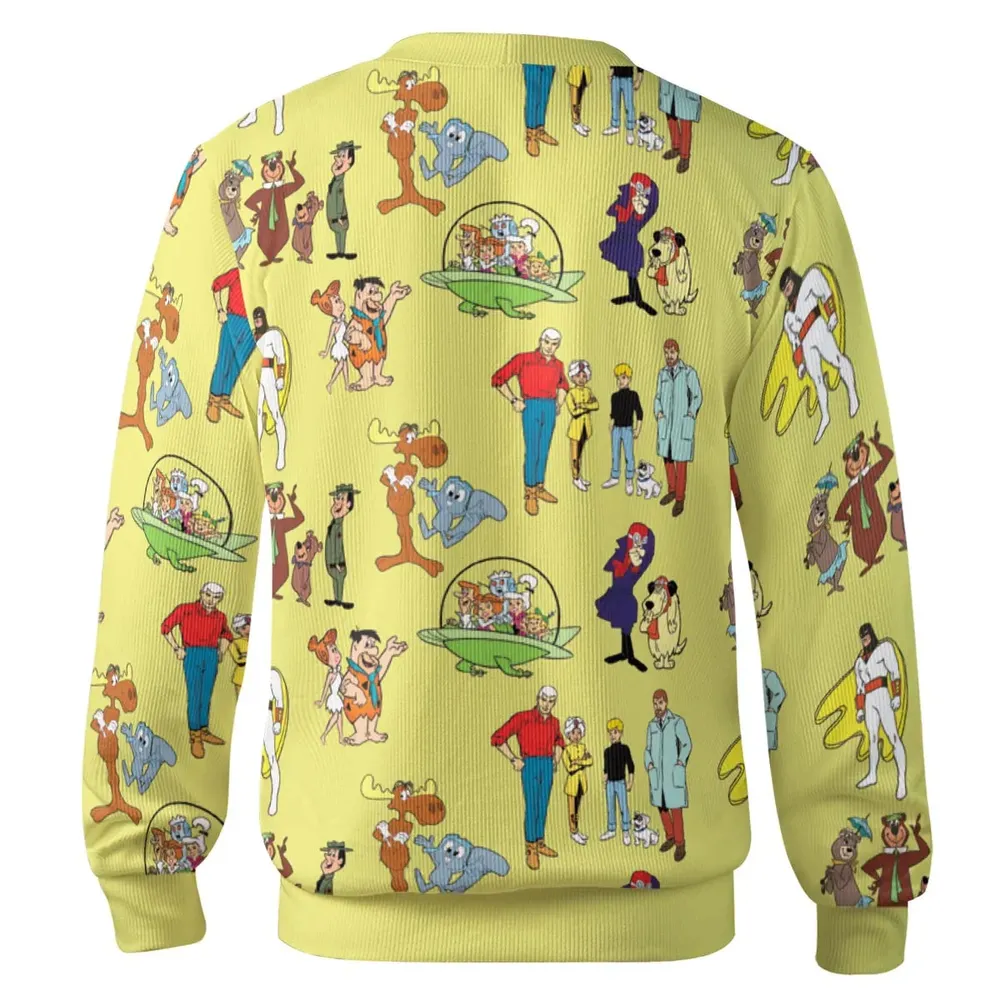 60s Cartoon Characters Cardigan - 3