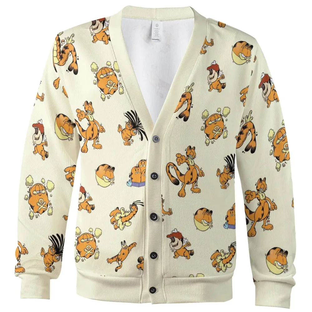 Lazy Legend Garfield Pokemon Mashup Cardigan - 2