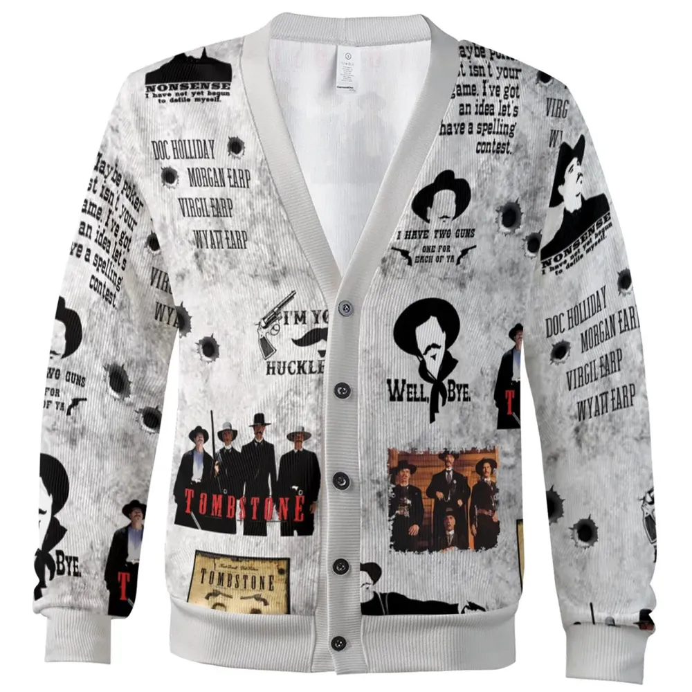 Classic Western Tombstone Cardigan - 2