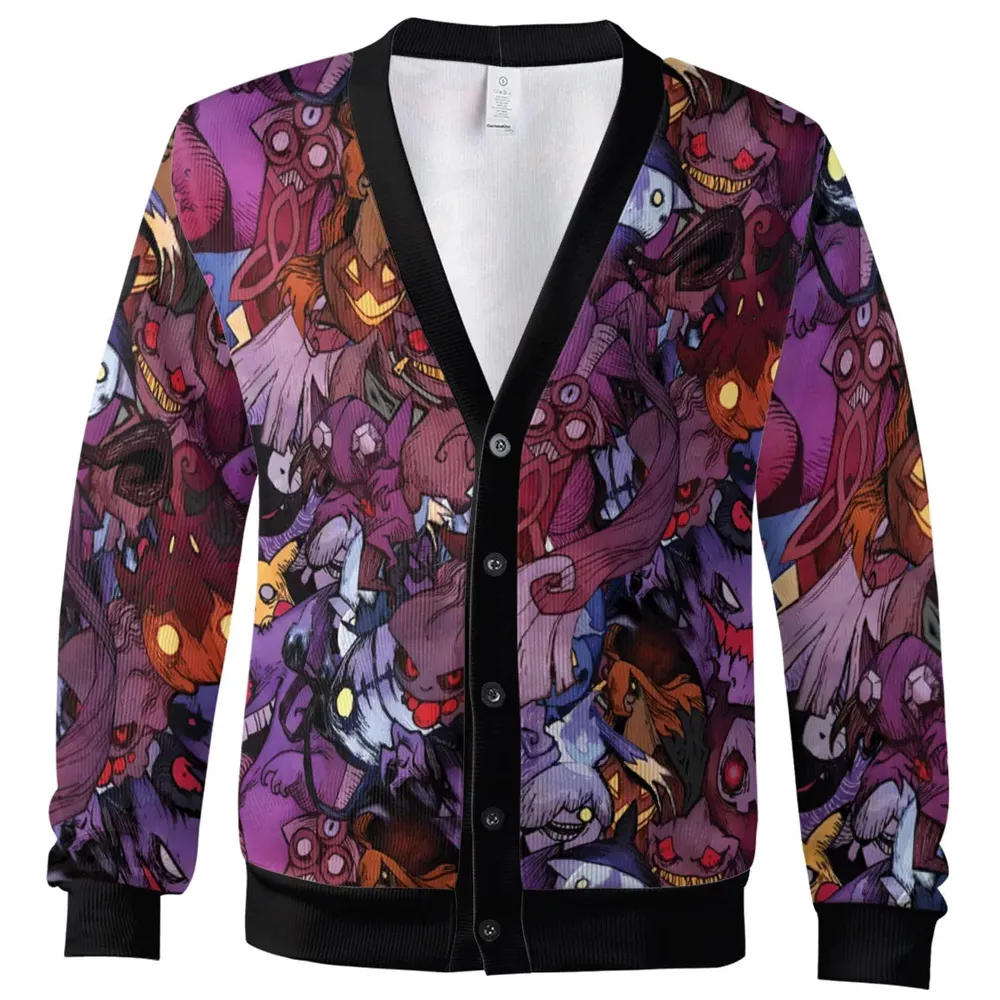 Scaries Poison Pokemon Cardigan - 2