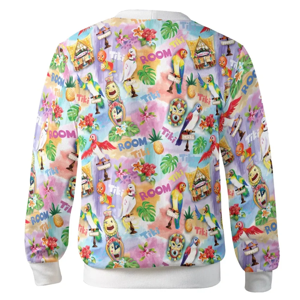 Tiki Room With Orange Bird Cardigan - 3