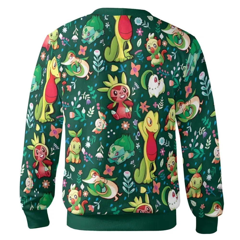 Grass Type Pokemon Cardigan - 3