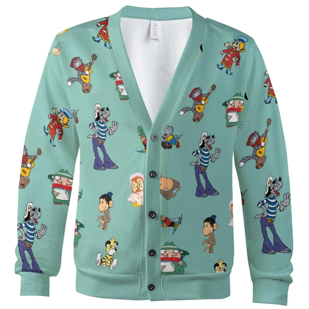 Russian Cartoon Characters Cardigan - 2