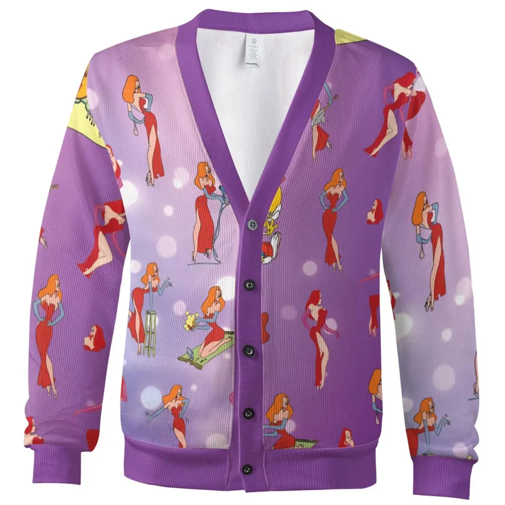 Red Hot Jessica Rabbit Who Framed Roger Rabbit Cardigan - 2