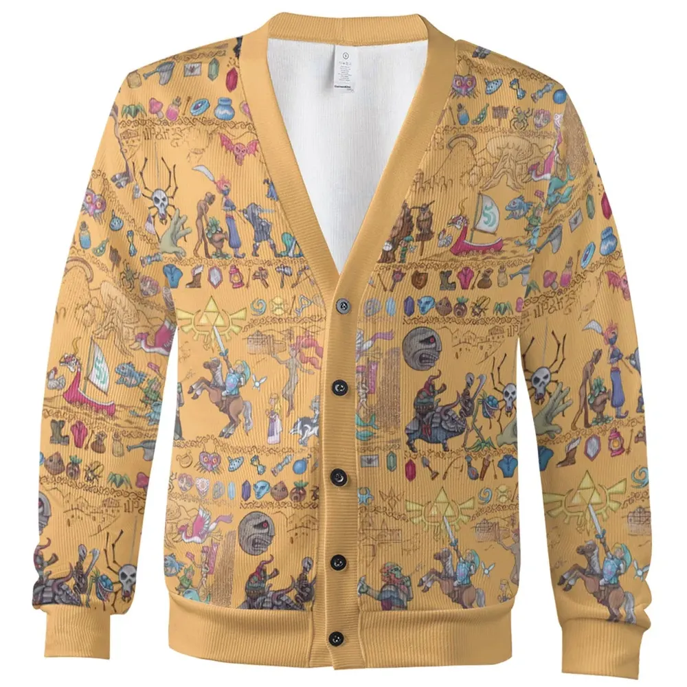Link's Journey Tapestry The Legend Of Zelda Cardigan - 2