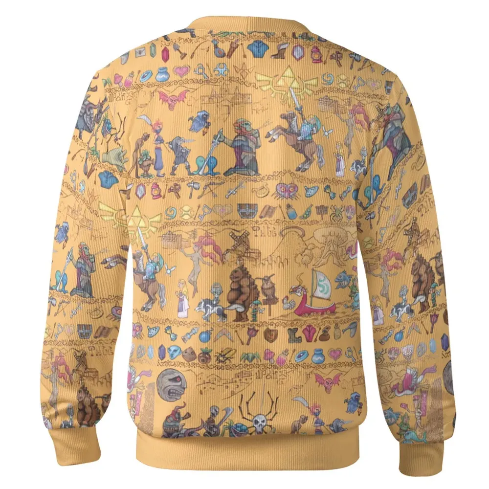 Link's Journey Tapestry The Legend Of Zelda Cardigan - 3