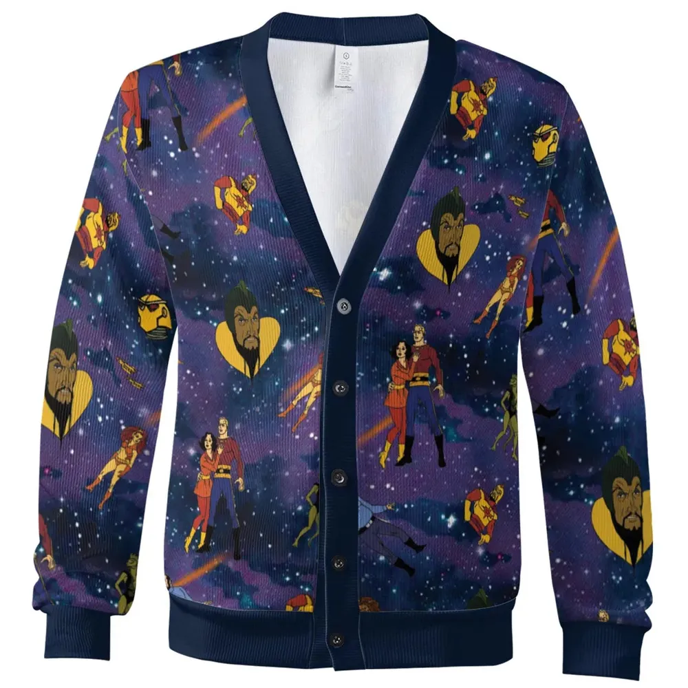Flash Gordon Cartoon Characters Cardigan - 2