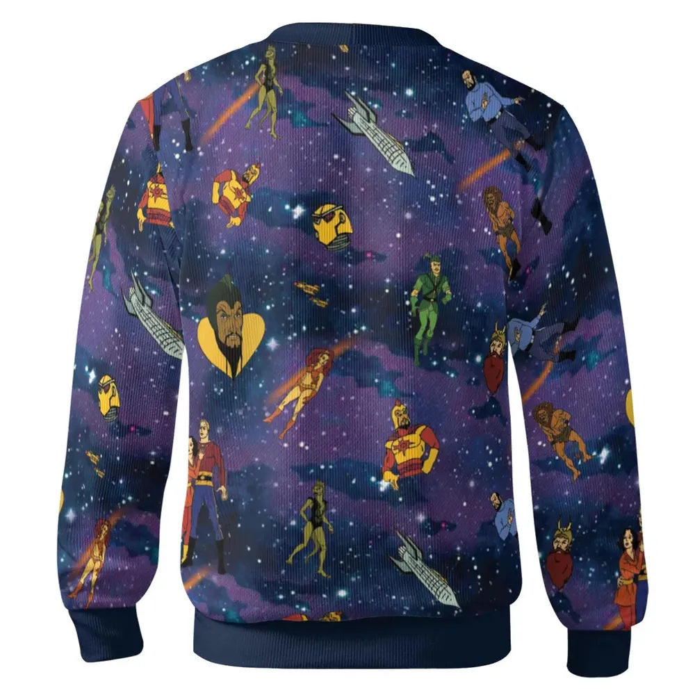 Flash Gordon Cartoon Characters Cardigan - 3