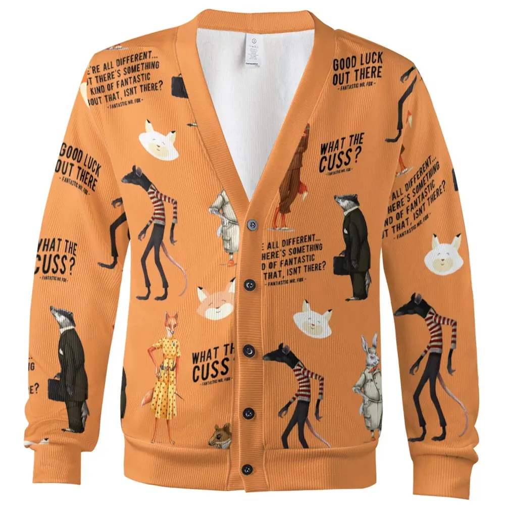 Cuss You Are Fantastic Mr. Fox Cardigan - 2