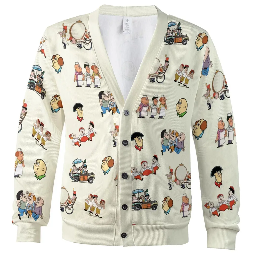 Three Stooges Cartoon 1965 Cardigan - 2