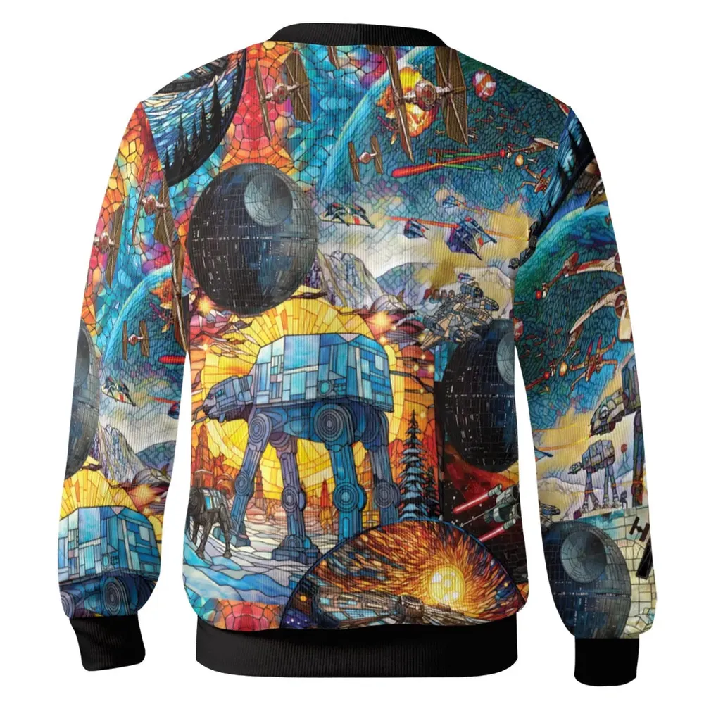Spaceships Death Star Suncatcher Glass Cardigan - 3