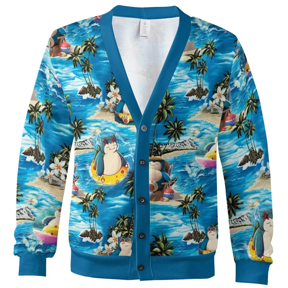 Snorlax Surfing Summer Vibes Cardigan - 2