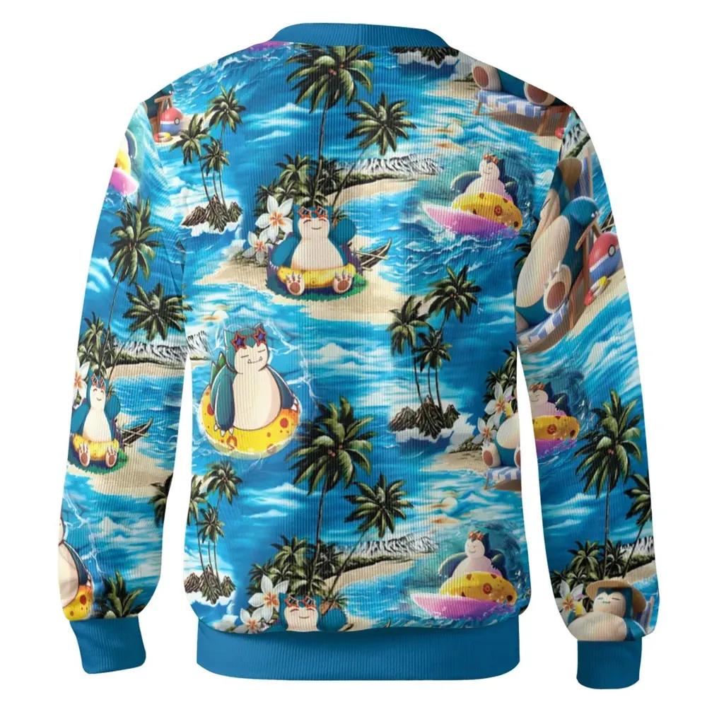 Snorlax Surfing Summer Vibes Cardigan - 3