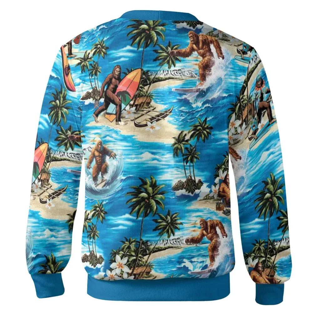 Bigfoot Surfing Summer Vibes Cardigan - 3