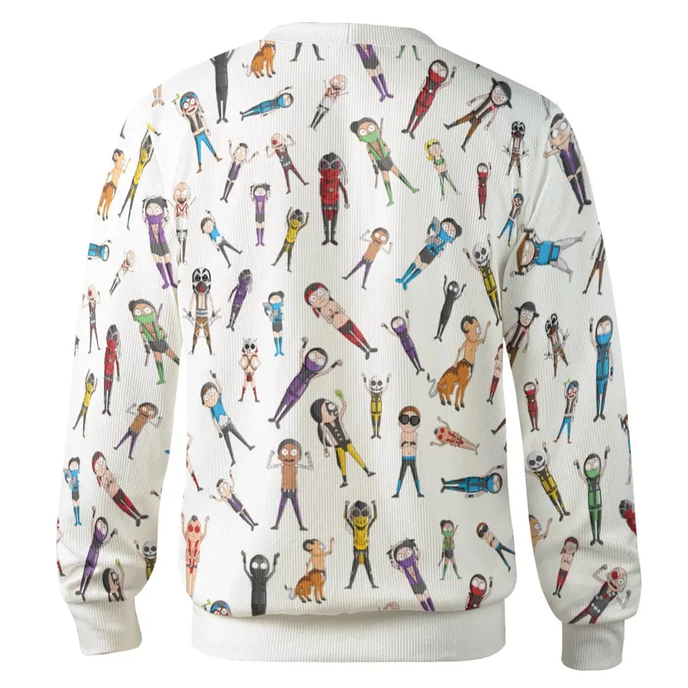 Morty Kombat Morty and Mortal Kombat Mashup Cardigan - 3