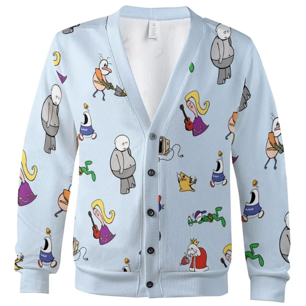 Retro Webtoon Homestar Cardigan - 2